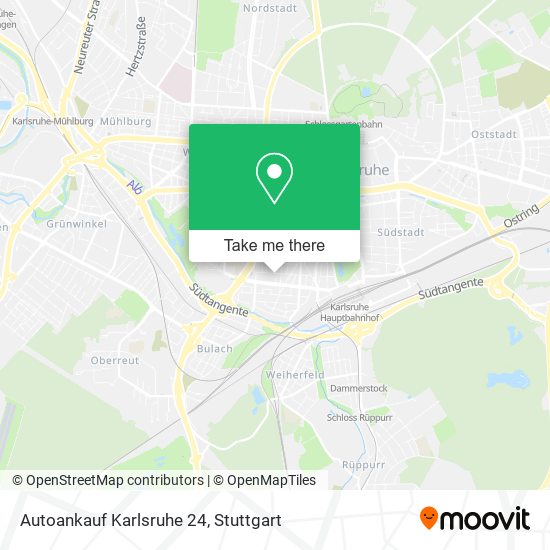 Autoankauf Karlsruhe 24 map