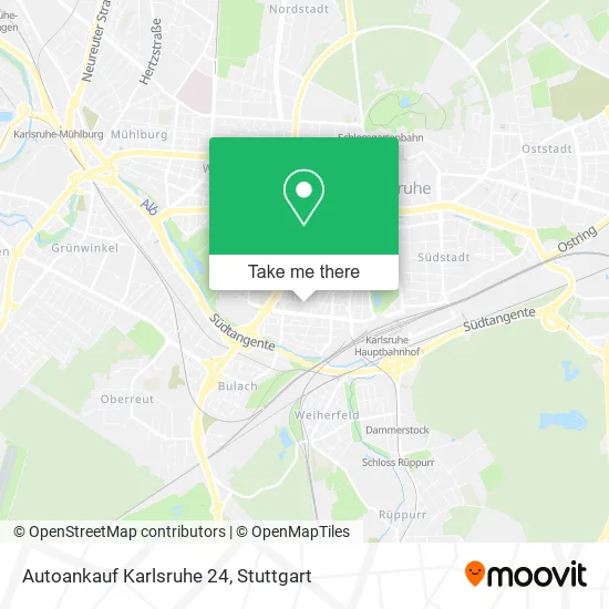 Карта Autoankauf Karlsruhe 24