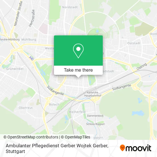 Карта Ambulanter Pflegedienst Gerber Wojtek Gerber