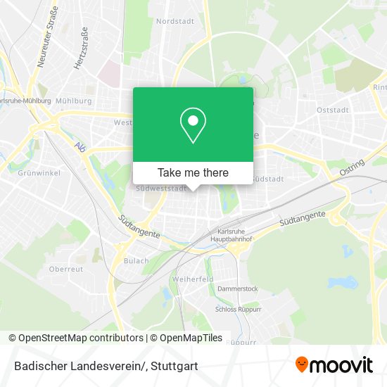 Карта Badischer Landesverein/