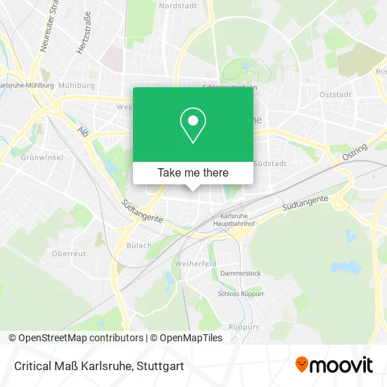 Карта Critical Maß Karlsruhe