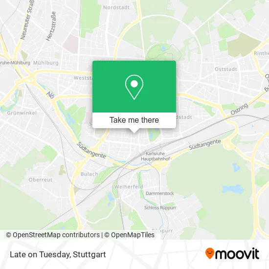 Карта Late on Tuesday