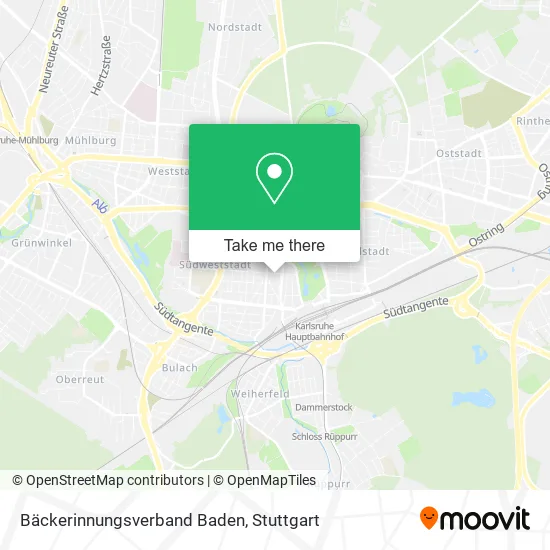 Карта Bäckerinnungsverband Baden