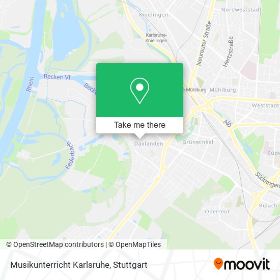 Musikunterricht Karlsruhe map