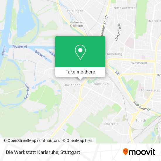Die Werkstatt Karlsruhe map