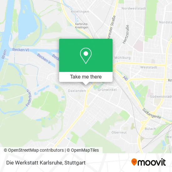 Карта Die Werkstatt Karlsruhe