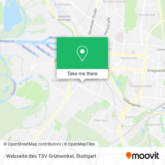 Webseite des TSV Grünwinkel map