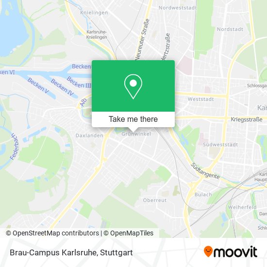 Brau-Campus Karlsruhe map