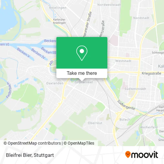 Bleifrei Bier map