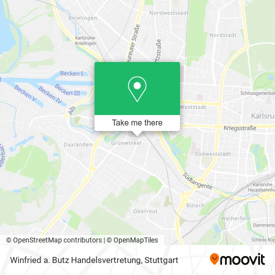 Карта Winfried a. Butz Handelsvertretung