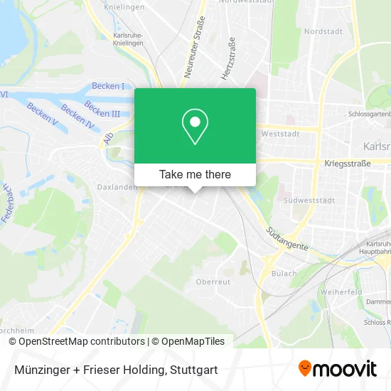 Карта Münzinger + Frieser Holding