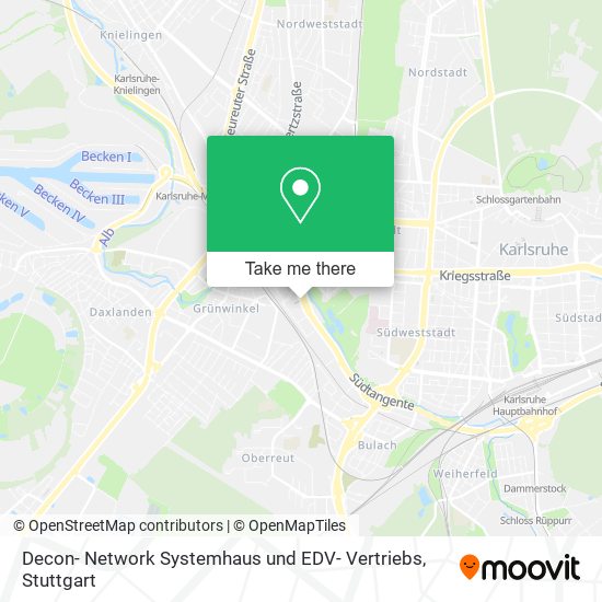 Карта Decon- Network Systemhaus und EDV- Vertriebs