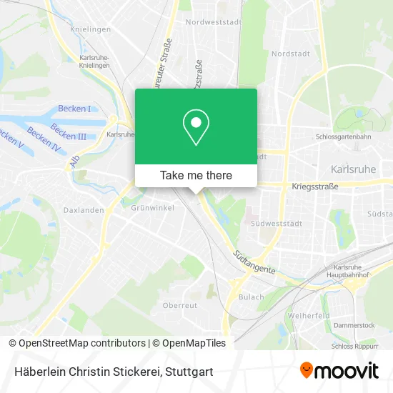 Карта Häberlein Christin Stickerei