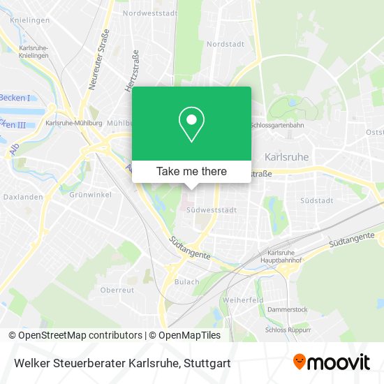 Welker Steuerberater Karlsruhe map