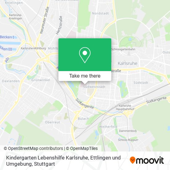 Kindergarten Lebenshilfe Karlsruhe, Ettlingen und Umgebung map