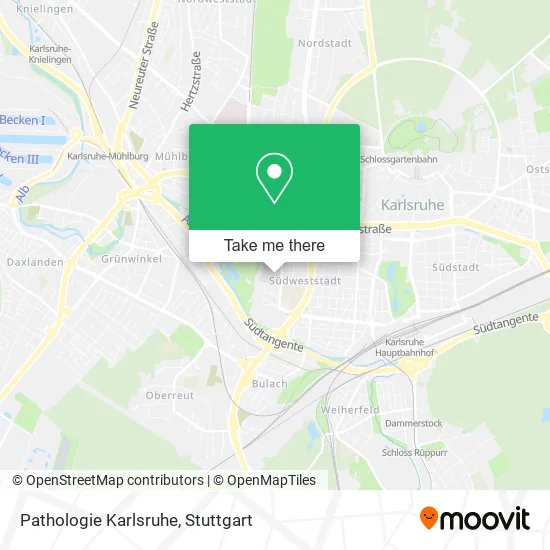 Карта Pathologie Karlsruhe