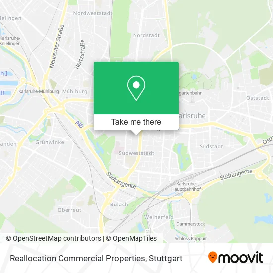 Карта Reallocation Commercial Properties