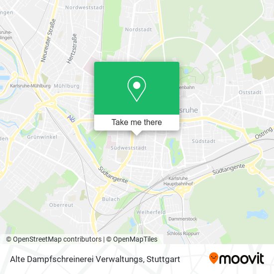 Alte Dampfschreinerei Verwaltungs map