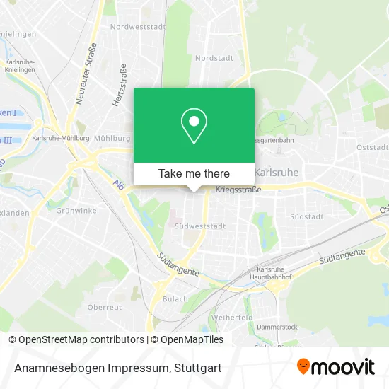 Карта Anamnesebogen Impressum
