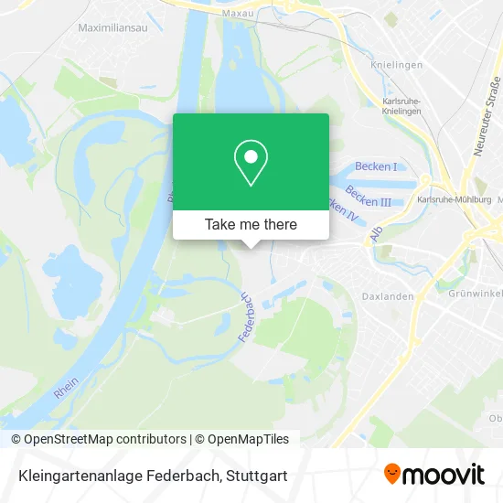 Карта Kleingartenanlage Federbach