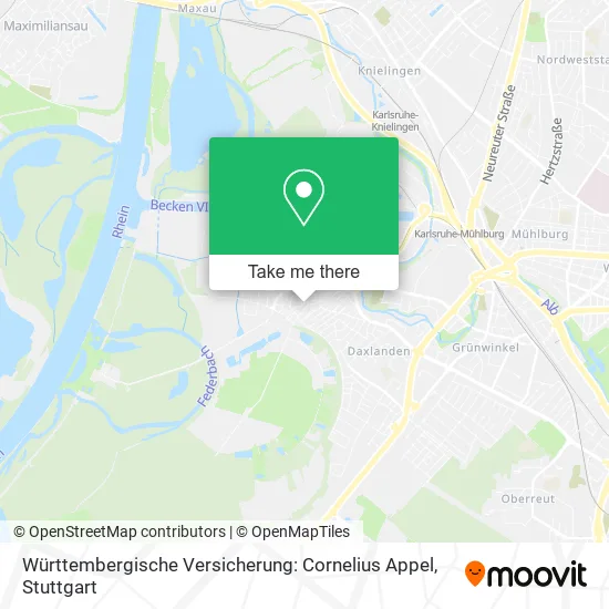 Württembergische Versicherung: Cornelius Appel map