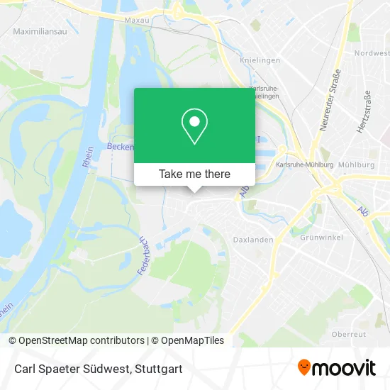 Карта Carl Spaeter Südwest