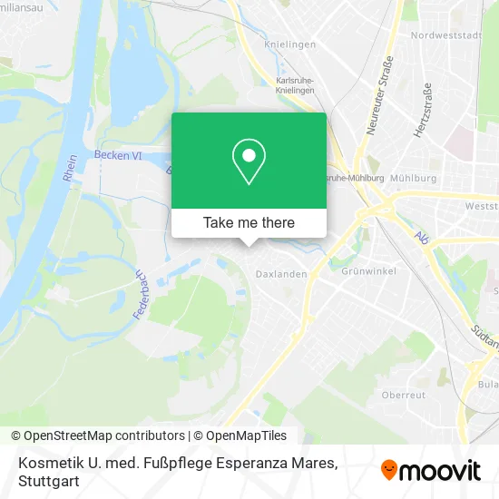 Карта Kosmetik U. med. Fußpflege Esperanza Mares