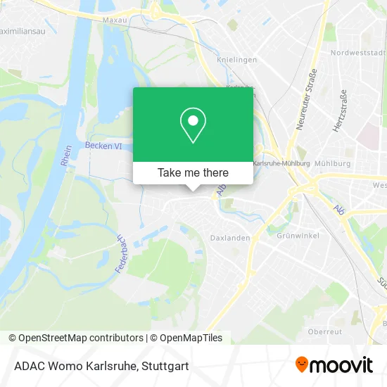 ADAC Womo Karlsruhe map