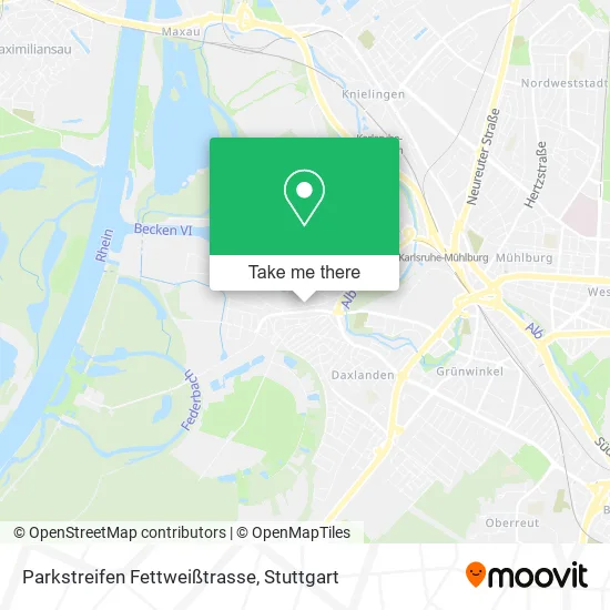 Карта Parkstreifen Fettweißtrasse