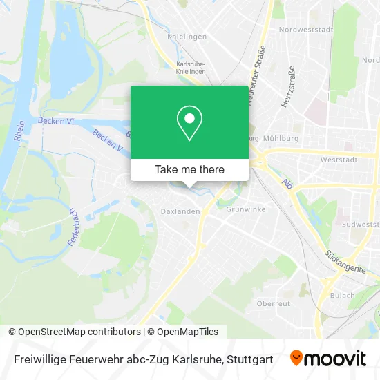 Карта Freiwillige Feuerwehr abc-Zug Karlsruhe