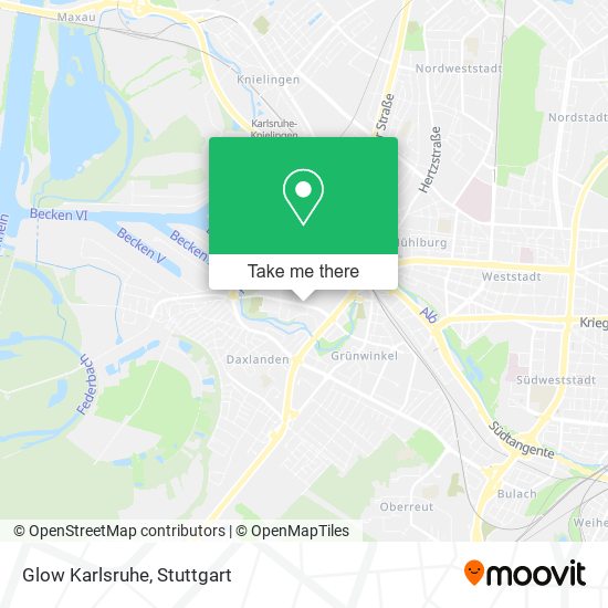 Glow Karlsruhe map