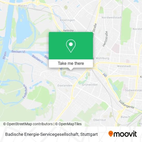 Карта Badische Energie-Servicegesellschaft