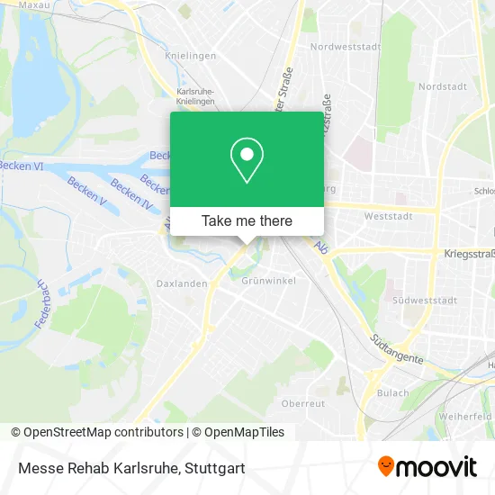 Карта Messe Rehab Karlsruhe