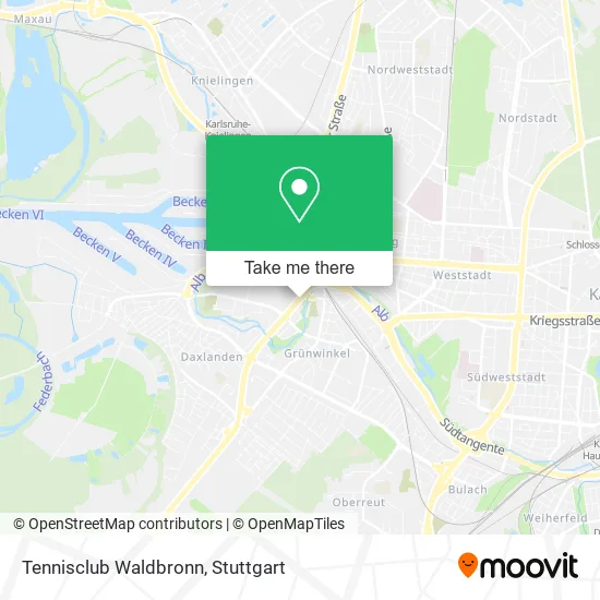 Карта Tennisclub Waldbronn