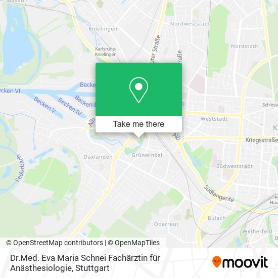 Dr.Med. Eva Maria Schnei Fachärztin für Anästhesiologie map