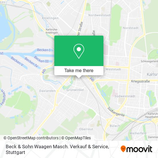 Beck & Sohn Waagen Masch. Verkauf & Service map