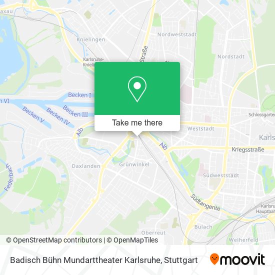 Badisch Bühn Mundarttheater Karlsruhe map