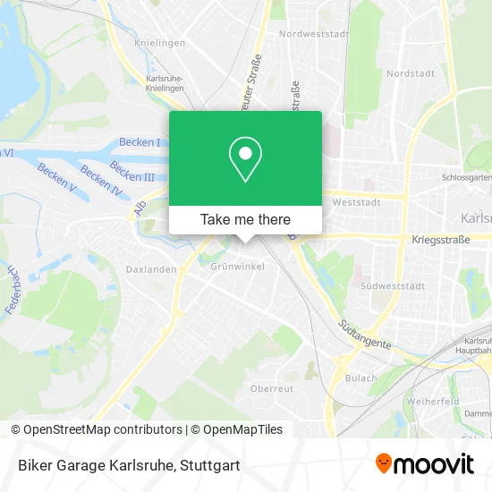 Карта Biker Garage Karlsruhe