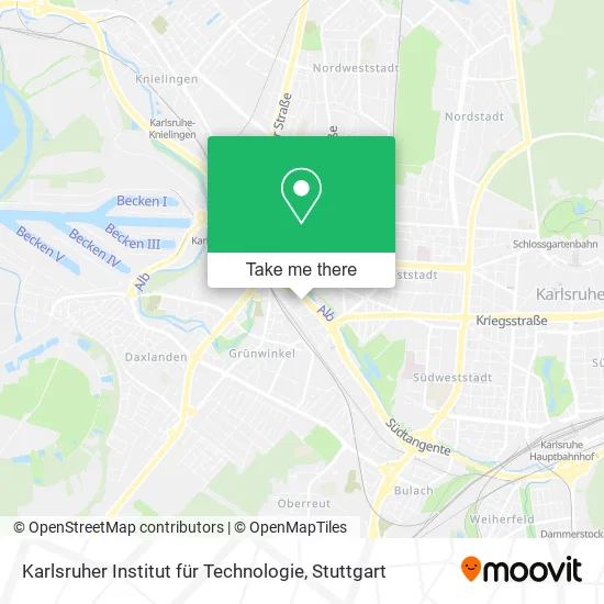 Карта Karlsruher Institut für Technologie