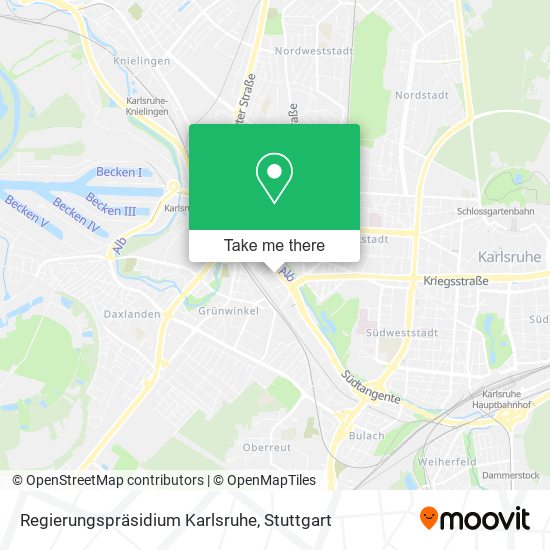 Regierungspräsidium Karlsruhe map