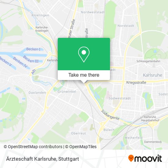Карта Ärzteschaft Karlsruhe