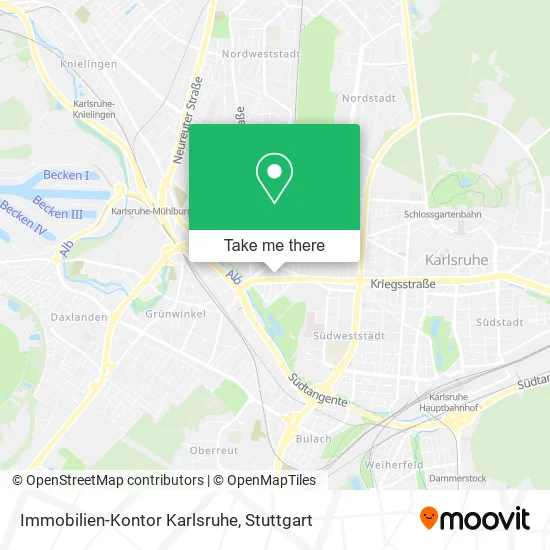 Карта Immobilien-Kontor Karlsruhe