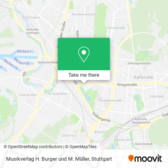 Карта Musikverlag H. Burger und M. Müller