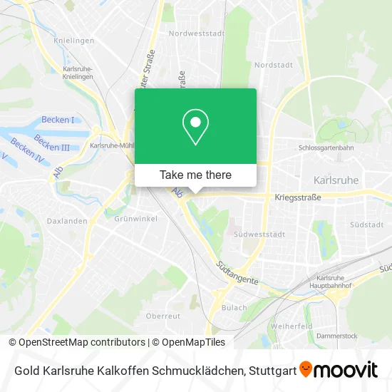 Карта Gold Karlsruhe Kalkoffen Schmucklädchen