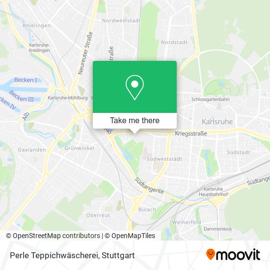 Perle Teppichwäscherei map