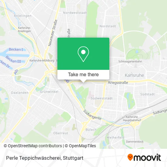 Карта Perle Teppichwäscherei