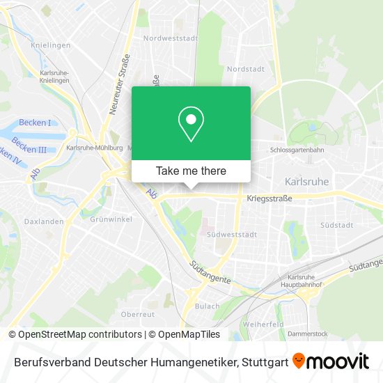 Berufsverband Deutscher Humangenetiker map