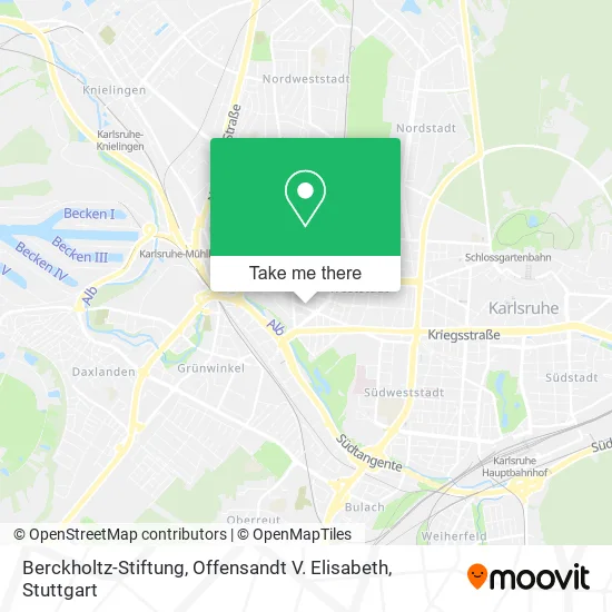 Карта Berckholtz-Stiftung, Offensandt V. Elisabeth