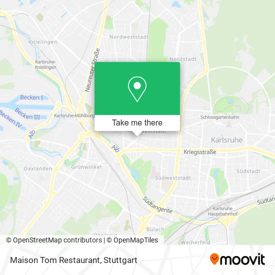 Карта Maison Tom Restaurant