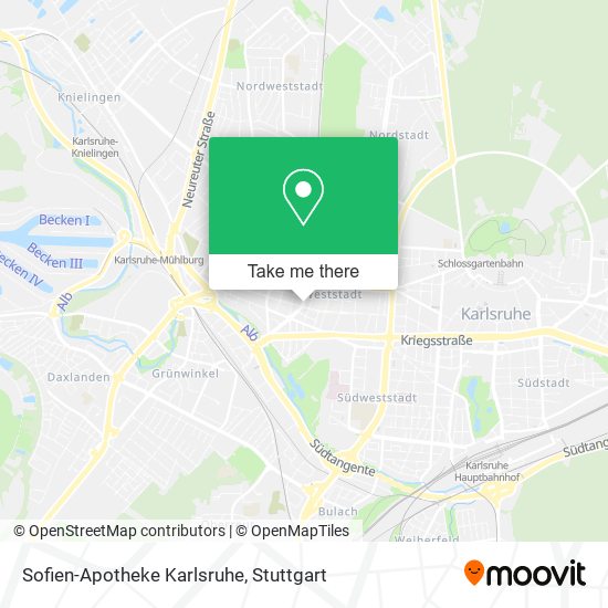 Sofien-Apotheke Karlsruhe map